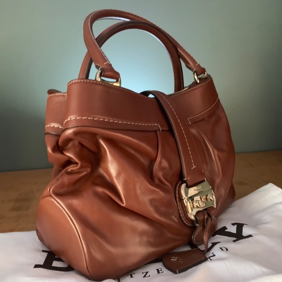 BALLY Authentic Leather Top Handle Satchel Handbag - Picture 2 of 4
